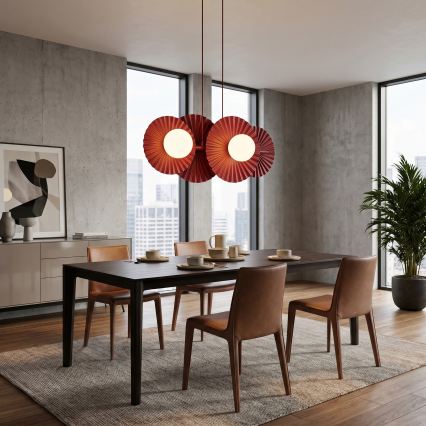 Luster na sajli UMBRA 4xG9/8W/230V crvena