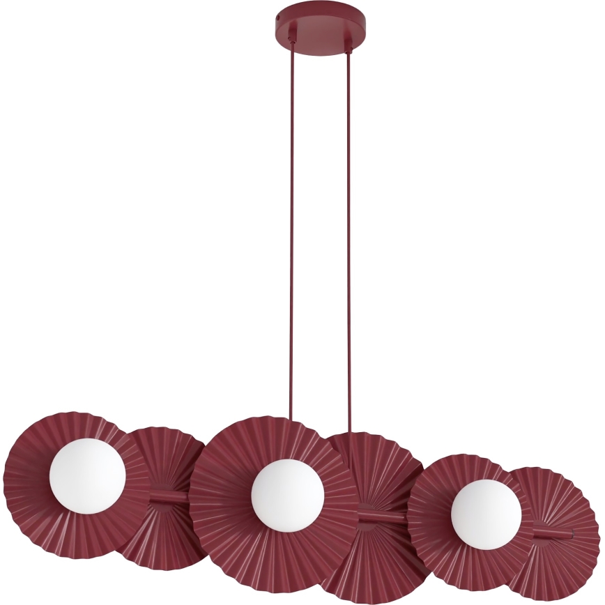 Luster na sajli UMBRA 6xG9/8W/230V crvena