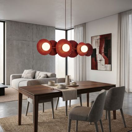 Luster na sajli UMBRA 6xG9/8W/230V crvena