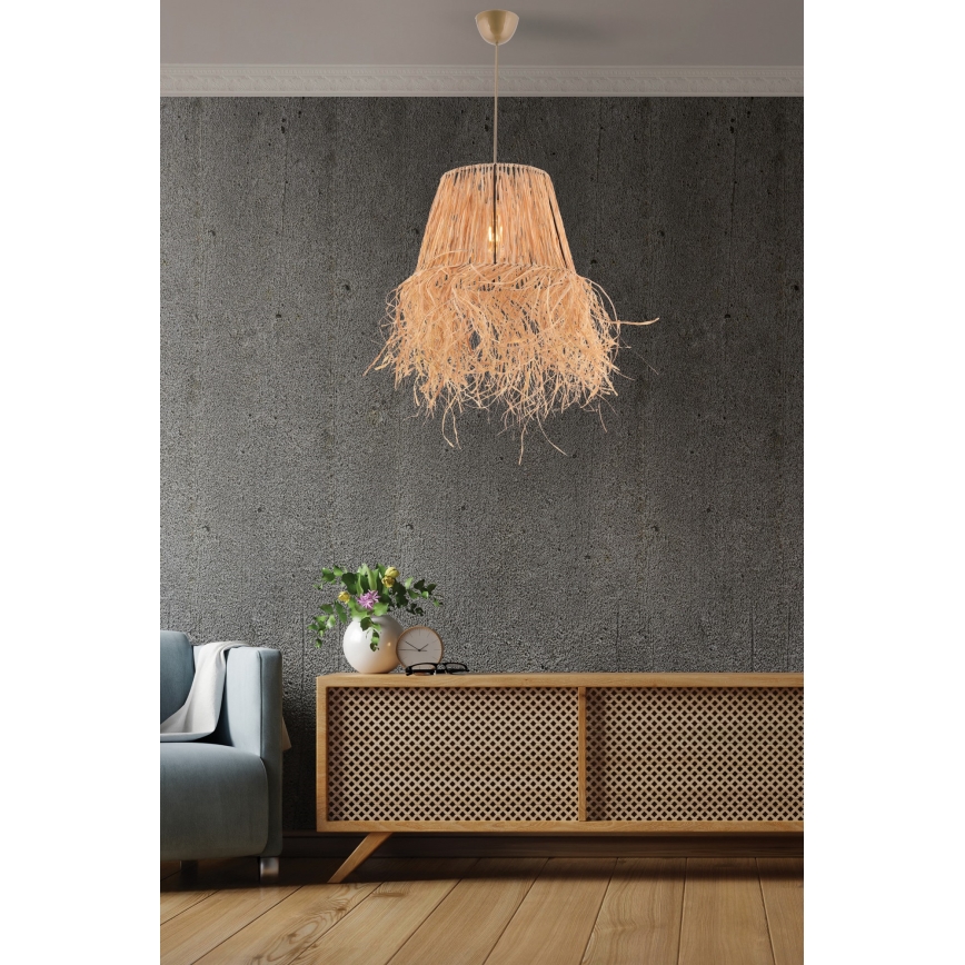 Luster na sajli VALANCE 1xE27/40W/230V braon