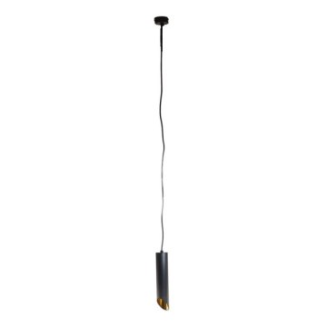 Luster na sajli VALDA 1xGU10/60W/230V 132 cm crna