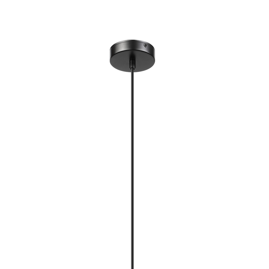 Luster na sajli VELLO 1xE27/15W/230V crna/zadimljeno bež/crna