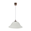 Luster na sajli VERA 1xE27/60W/230V bakarna/bela