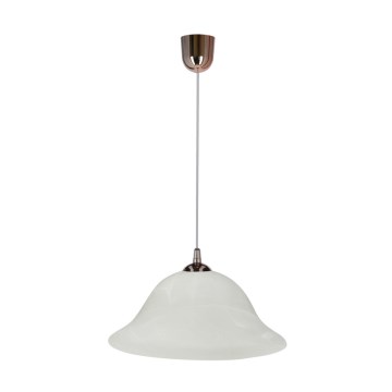 Luster na sajli VERA 1xE27/60W/230V bakarna/bela