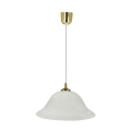 Luster na sajli VERA 1xE27/60W/230V zlatna/bela
