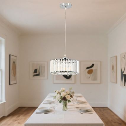 Luster na sajli VETRO 1xE27/60W/230V sjajni hrom