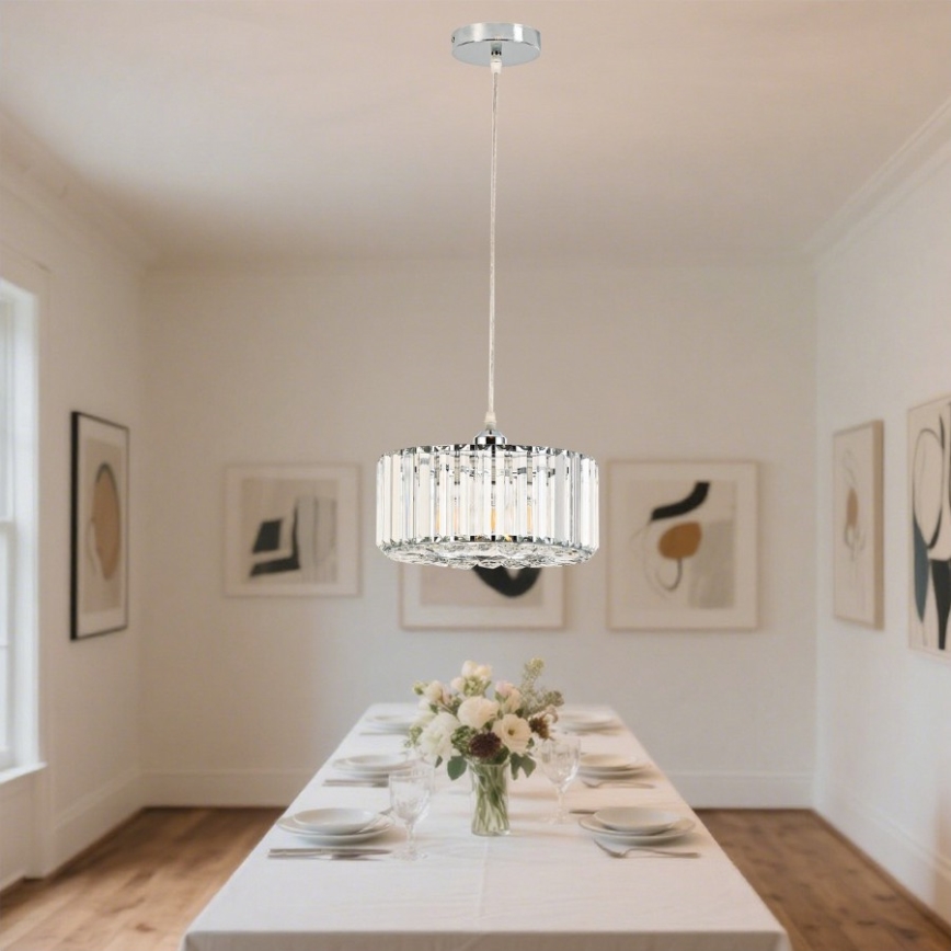 Luster na sajli VETRO 1xE27/60W/230V sjajni hrom