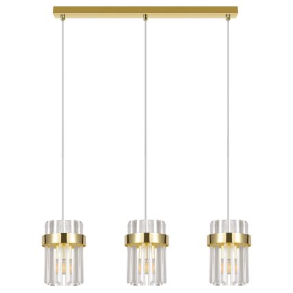Luster na sajli VETRO 3xE14/10W/230V zlatna