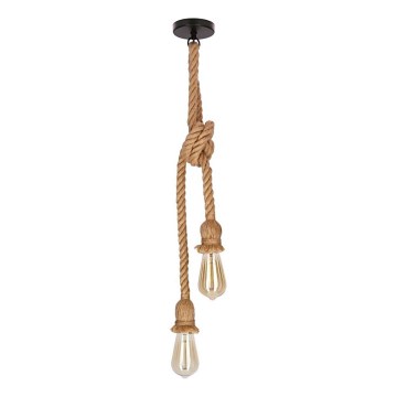 Luster na sajli VIDEA 2xE27/40W/230V braon