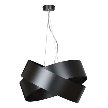 Luster na sajli VIENO 3xE27/15W/230V crni