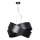 Luster na sajli VIENO 3xE27/15W/230V crni