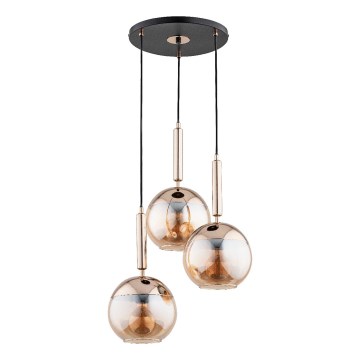 Luster na sajli VOLDA, 3x E27, maks. 15 W, 230 V, prečnik 52 cm, mesing