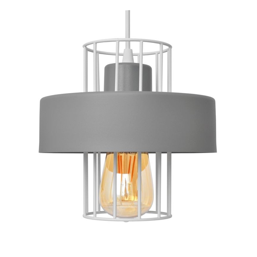 Luster na sajli VOLTA 1xE27/15W/230V siva