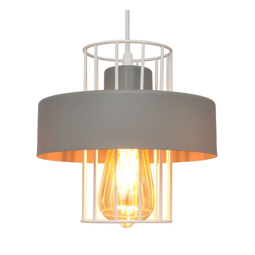 Luster na sajli VOLTA 2xE27/15W/230V siva