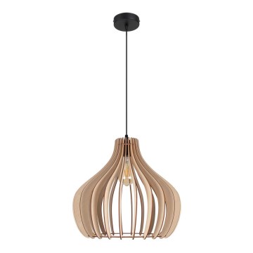 Luster na sajli WILL 1xE27/60W/230V crne boje