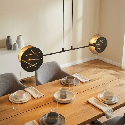 Luster na sajli XOTIC 2xE27/15W/230V crni