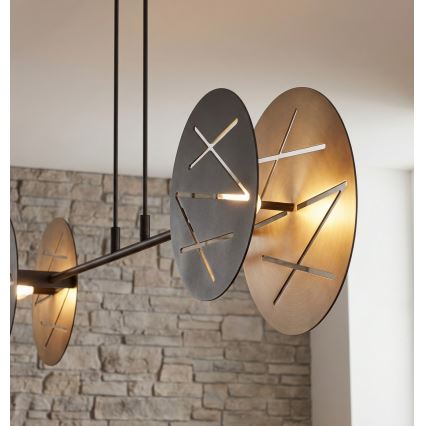 Luster na sajli XOTIC 2xE27/15W/230V crni