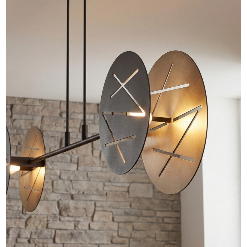 Luster na sajli XOTIC 2xE27/15W/230V crni