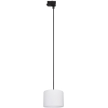 Luster na sajli za 3-fazni šinski sistem TRACER 1xE27/15W/230V, prečnik 20 cm, crna/bela
