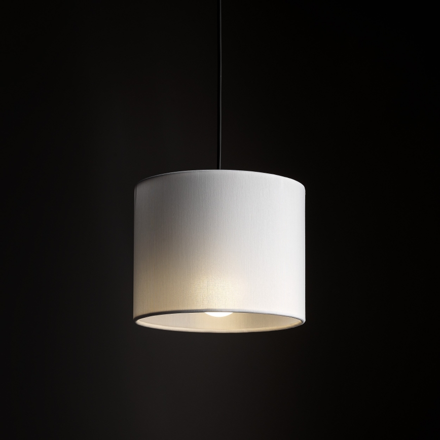 Luster na sajli za 3-fazni šinski sistem TRACER 1xE27/15W/230V, prečnik 20 cm, crna/bela