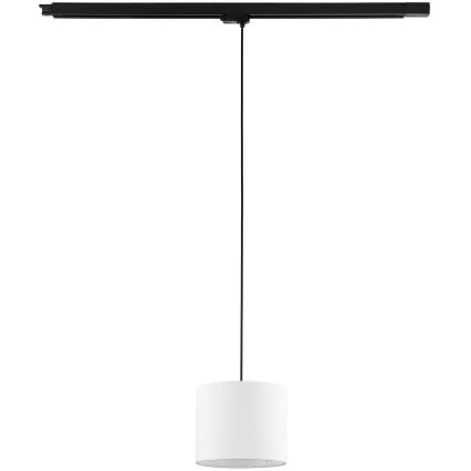 Luster na sajli za 3-fazni šinski sistem TRACER 1xE27/15W/230V, prečnik 20 cm, crna/bela