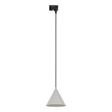 Luster na sajli za jednofazni šinski sistem CONO 1xE27/15W/230V crna/siva