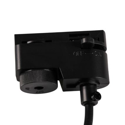 Luster na sajli za šinski sistem MARIBEL, 3x GU10 (10W), 230V + 1 m šinski sistem, crna