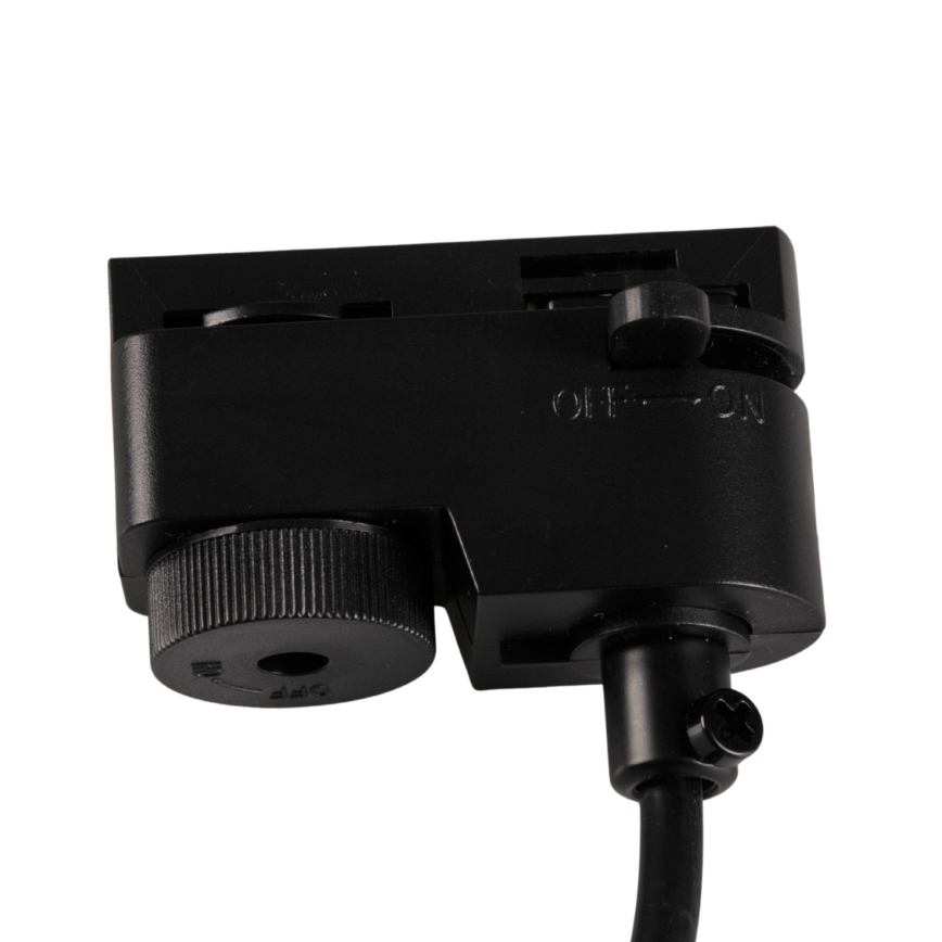 Luster na sajli za šinski sistem MARIBEL, 3x GU10 (10W), 230V + 1 m šinski sistem, crna