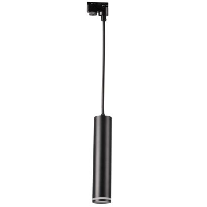 Luster na sajli za šinski sistem PARIS 3xGU10/10W/230V + 1 m šinski sistem crna