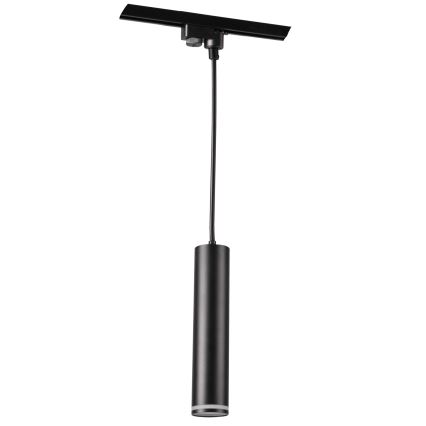 Luster na sajli za šinski sistem PARIS 3xGU10/10W/230V + 1 m šinski sistem crna