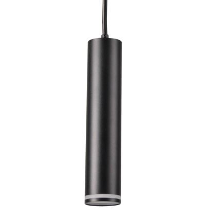 Luster na sajli za šinski sistem PARIS 3xGU10/10W/230V + 1 m šinski sistem crna