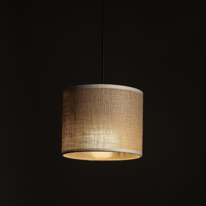 Luster na sajli za jednofazni šinski sistem TRACER 1xE27/15W/230V, prečnik 20 cm, crna/smeđa