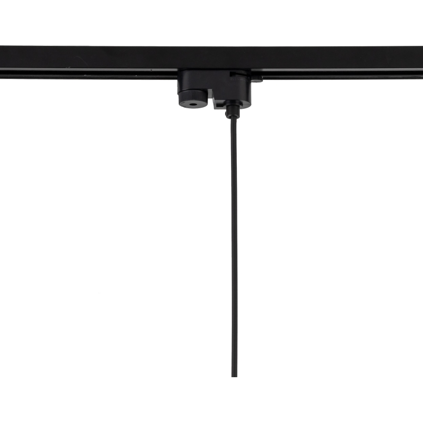 Luster na sajli za jednofazni šinski sistem TRACER 1xE27/15W/230V, prečnik 20 cm, crna/smeđa