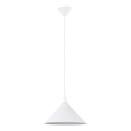 Luster na sajli ZUMA 1xE27/15W/230V prečnik 30 cm bela