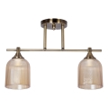 Luster na šipci 2xE14/60W/230V mesing