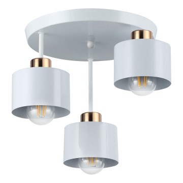 Luster na šipci 3xE27/35W/230V, prečnik 30 cm, bela/zlatna