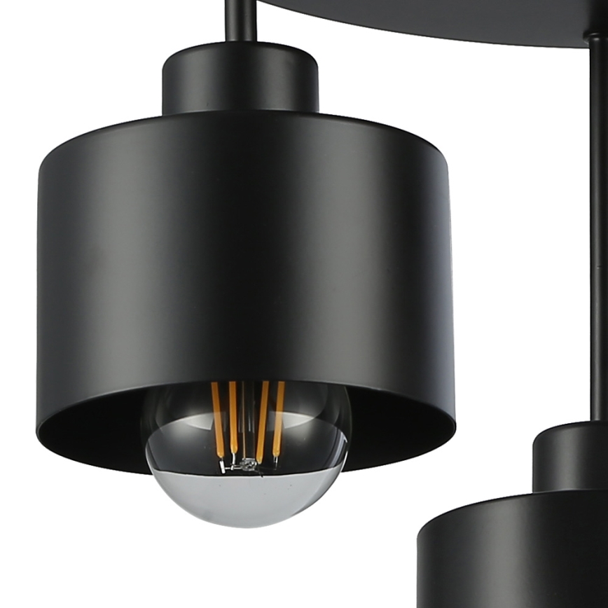 Luster na šipci 3xE27/35W/230V Ø 30 cm, crne boje