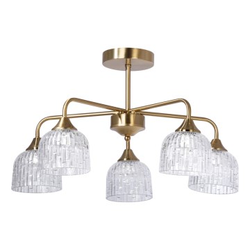 Luster na šipci 5xE14/60W/230V zlatna