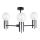 Luster na šipci ARD 3xE27/60W/230V crna/sjajni hrom