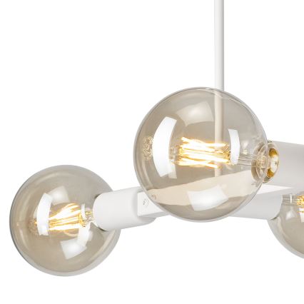 Luster na šipci ASTRID 4xE27/60W/230V bela