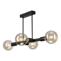 Luster na šipci ASTRID 4xE27/60W/230V crna