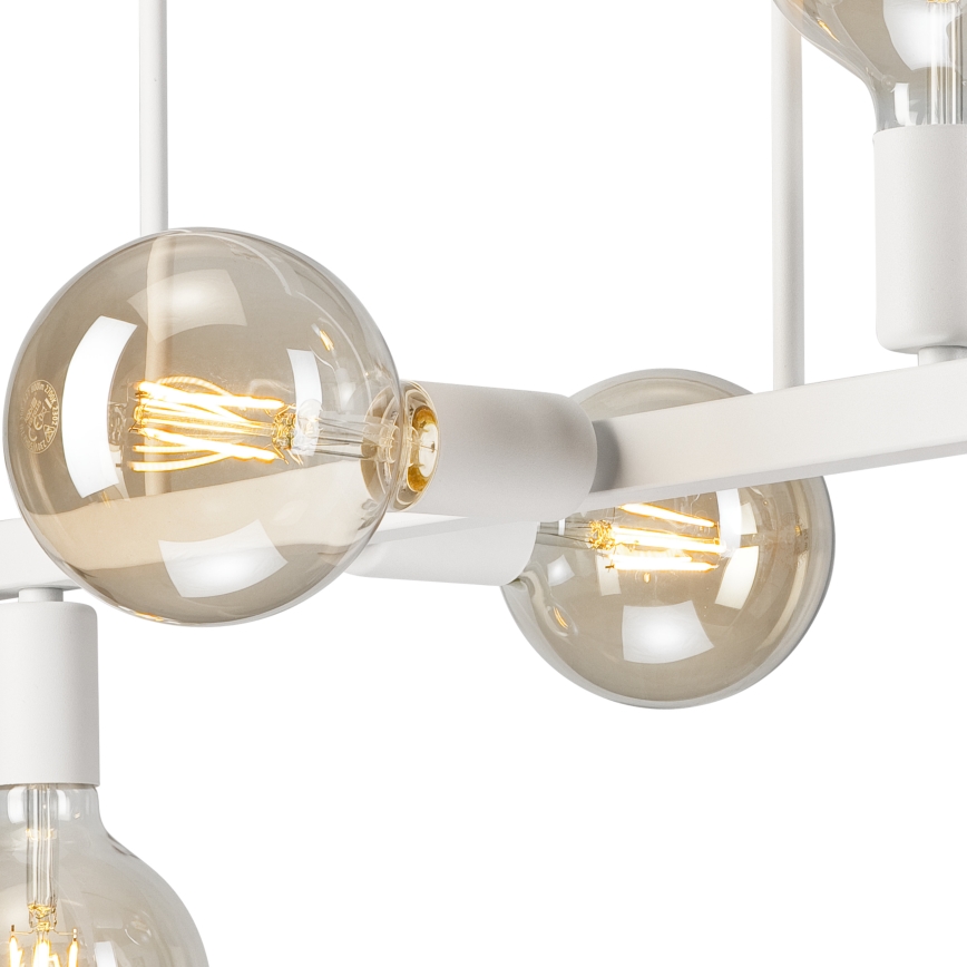 Luster na šipci ASTRID 6xE27/60W/230V beli