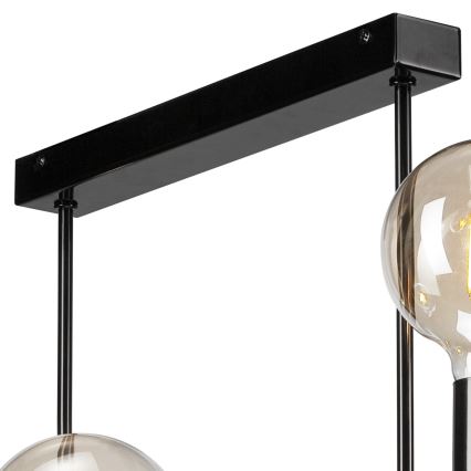Luster na šipci ASTRID 6xE27/60W/230V crna