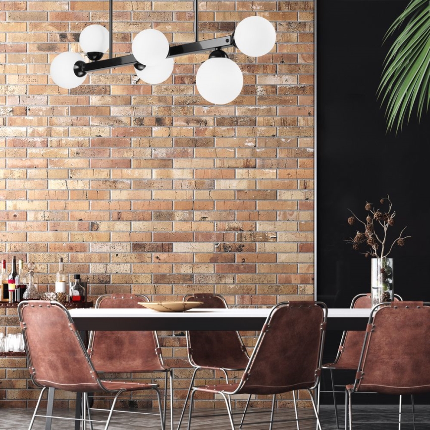 Luster na šipci ASTRO 6xG9/5W/230V crni