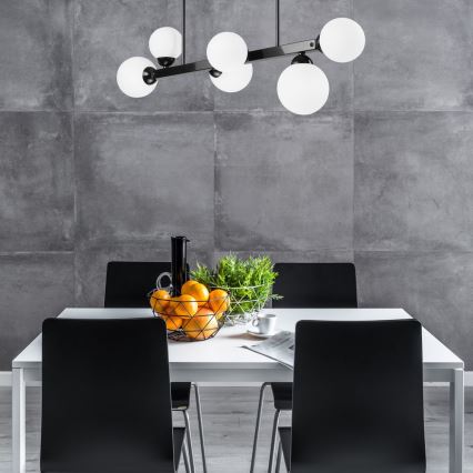 Luster na šipci ASTRO 6xG9/5W/230V crni