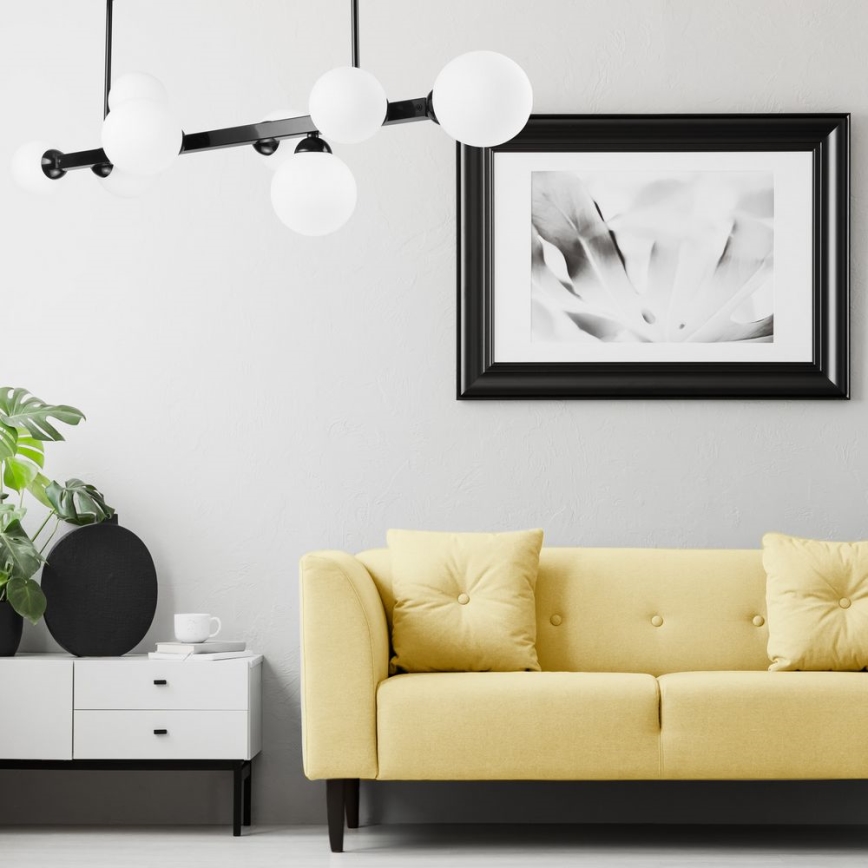 Luster na šipci ASTRO 8xG9/5W/230V crni