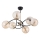 Luster na šipci AURORA 6xE14/10W/230V crna/zlatna