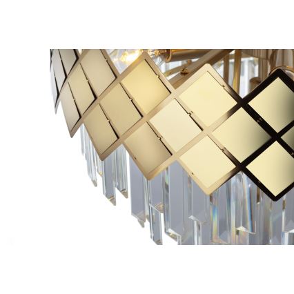 Luster na šipci CARISMA 9xE14/40W/230V zlatna
