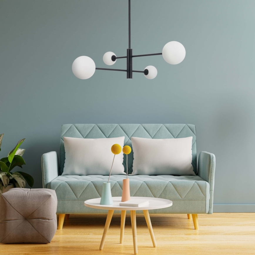 Luster na šipci DORADO 4xG9/40W/230V, crne boje