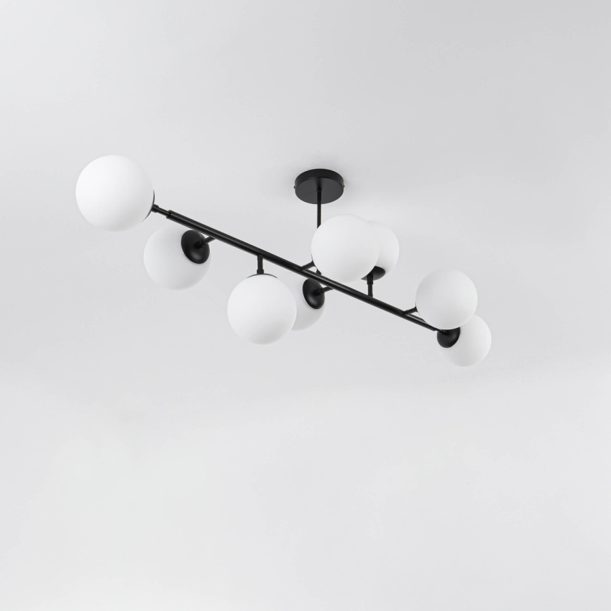 Luster na šipci DORADO 8xE14/40W/230V crna